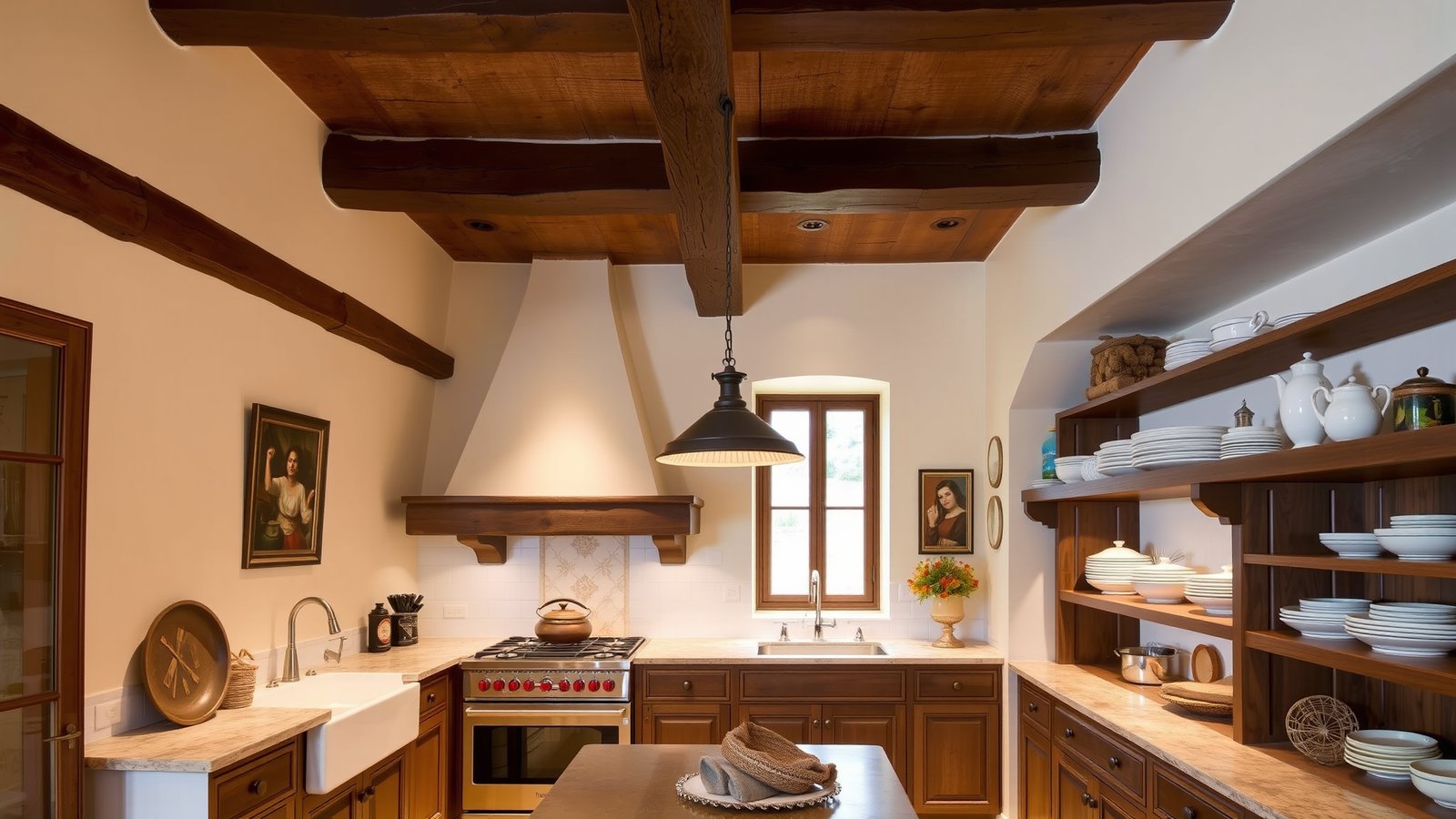 1. Embrace Rustic Wooden Beams