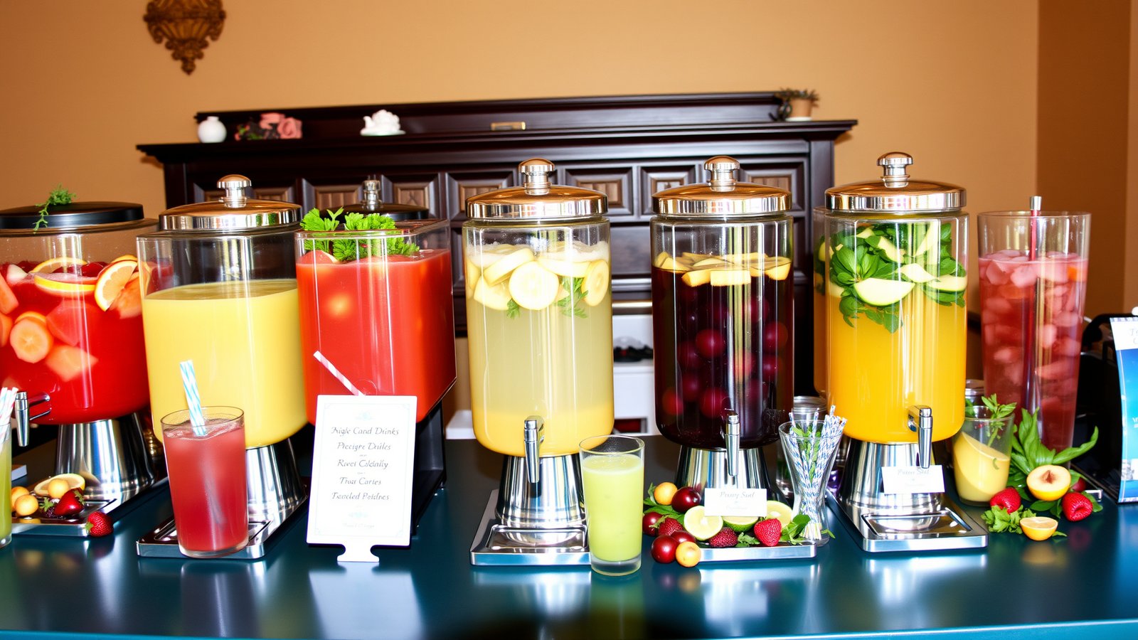 10. Drink Bar with Mocktails