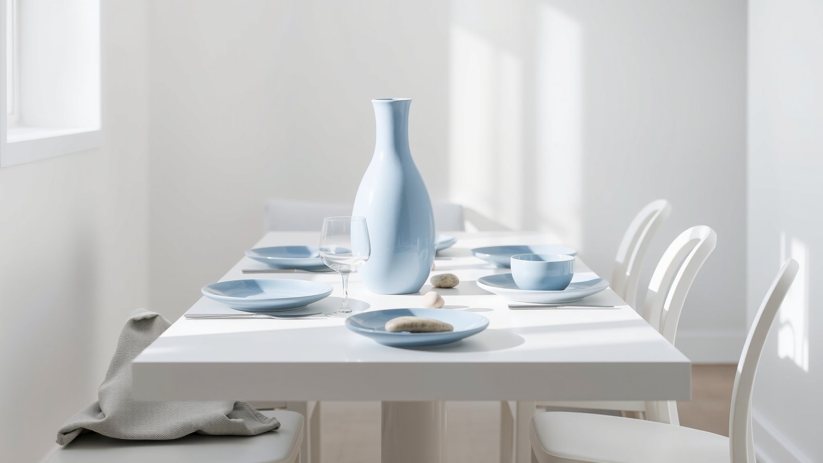 11. Blue and White Minimalism