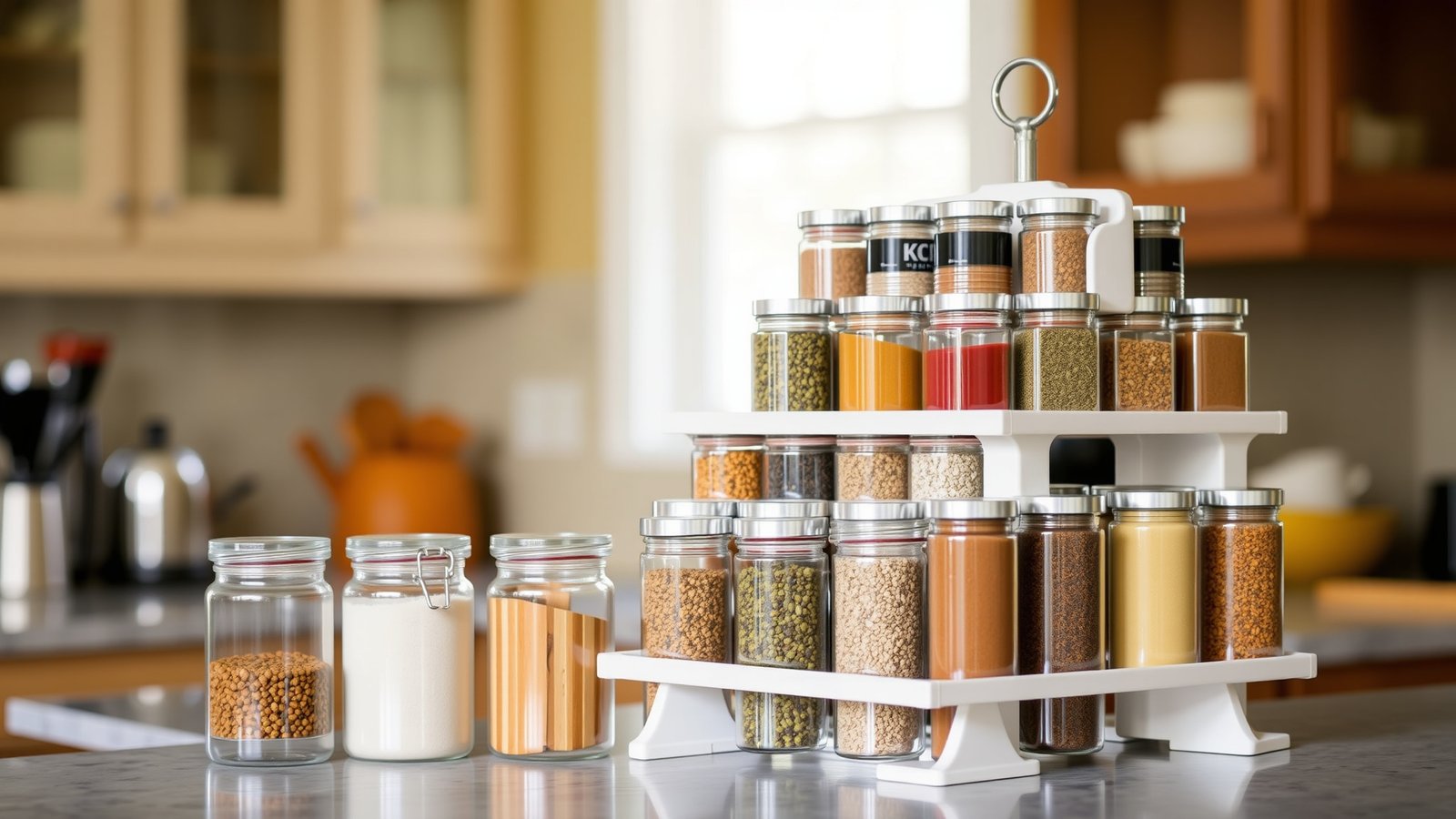 11. Spice Rack for Easy Seasoning