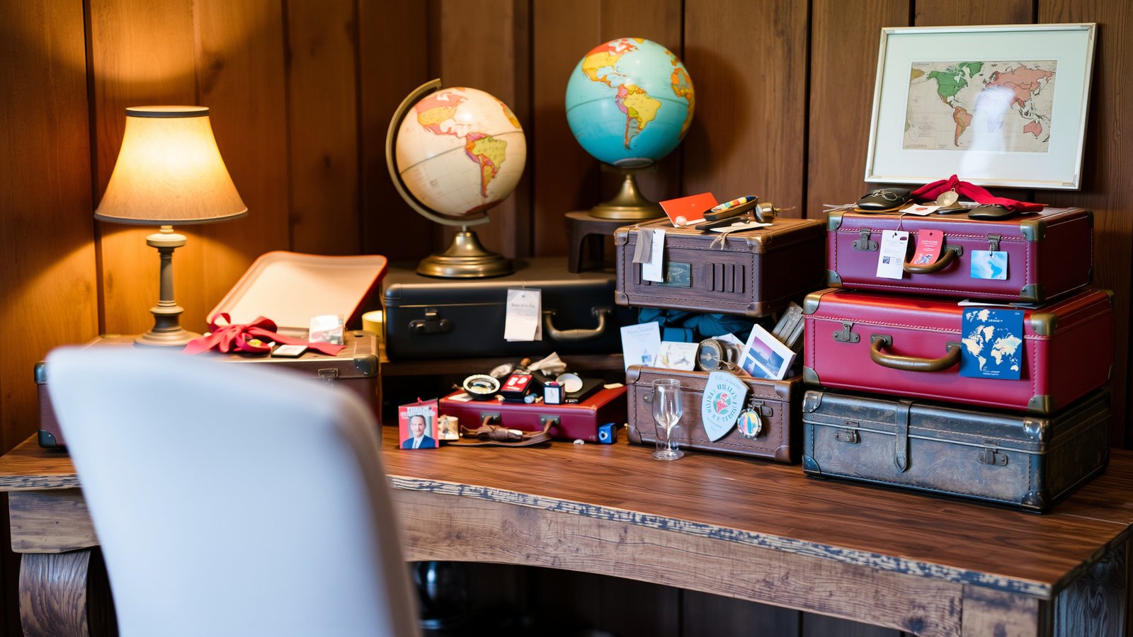 11. Vintage Suitcase Centerpieces