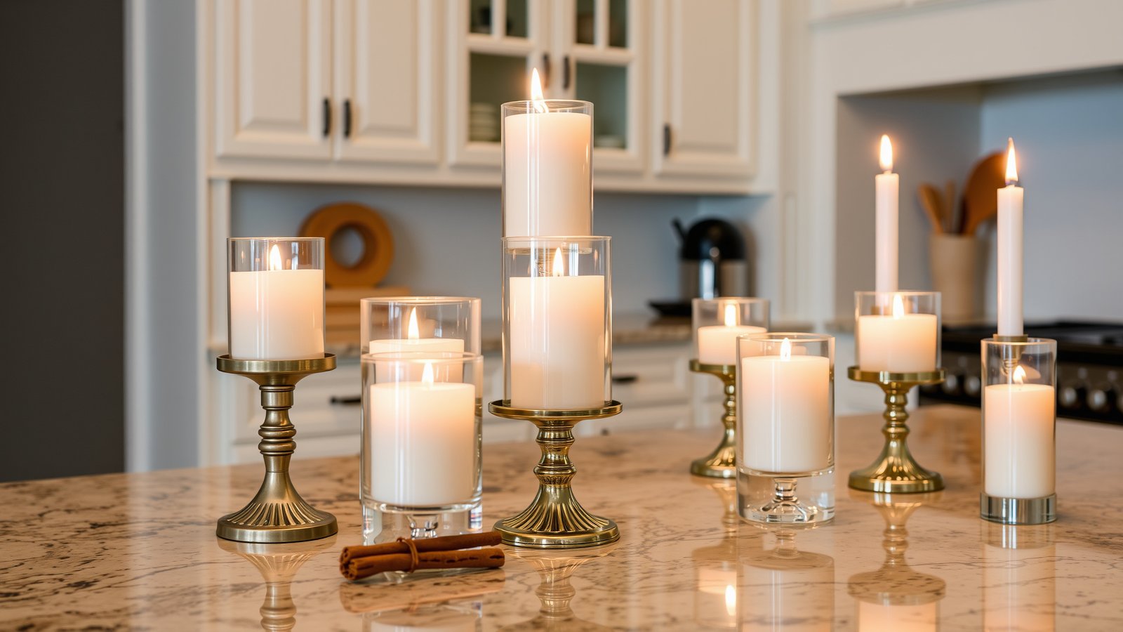 12. Elegant Candle Display