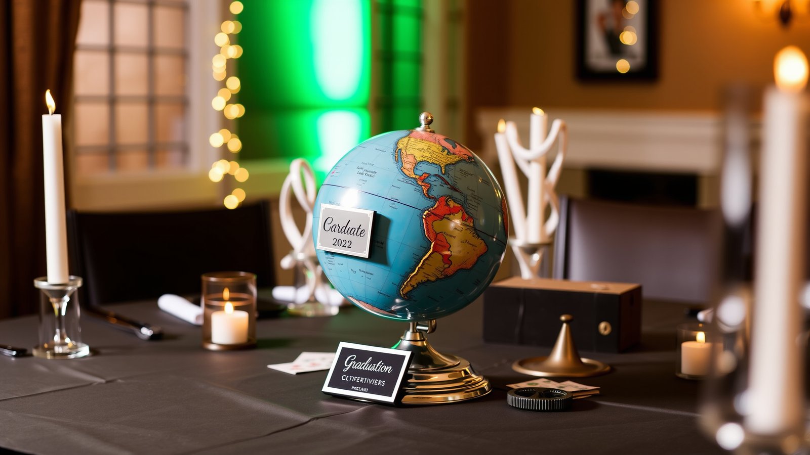 12. Personalized Graduation Globe