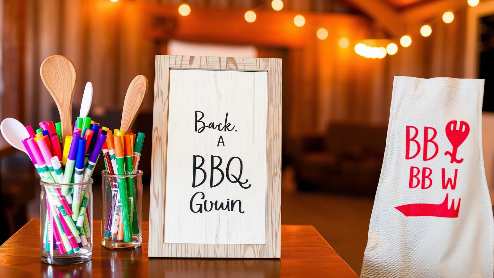 13. BBQ-Themed Guest Book