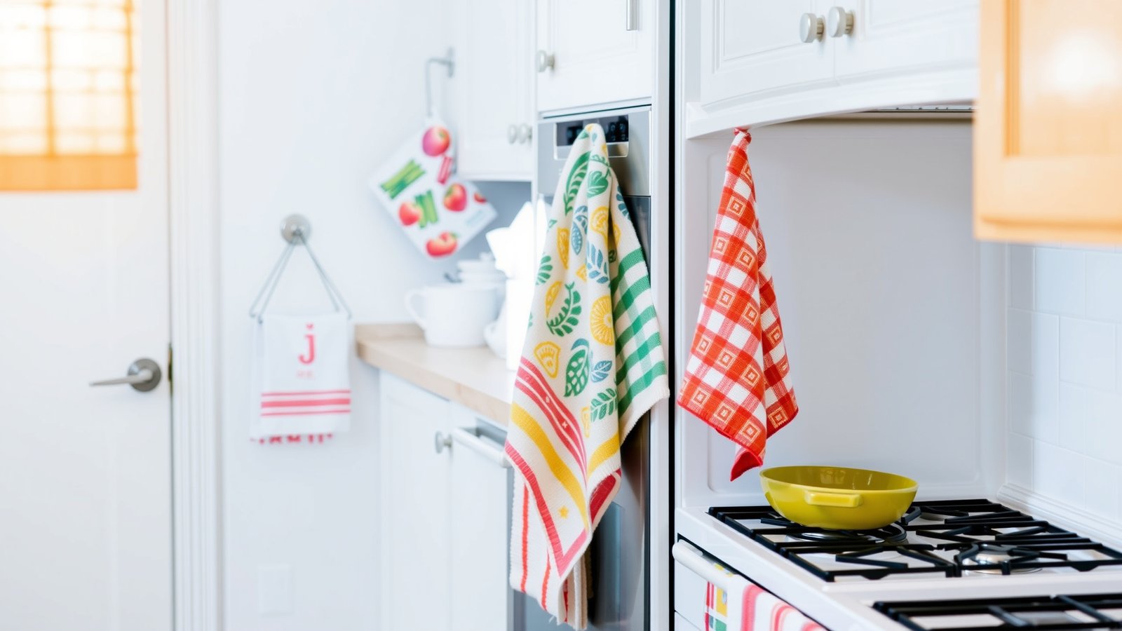 13. Colorful Kitchen Towels