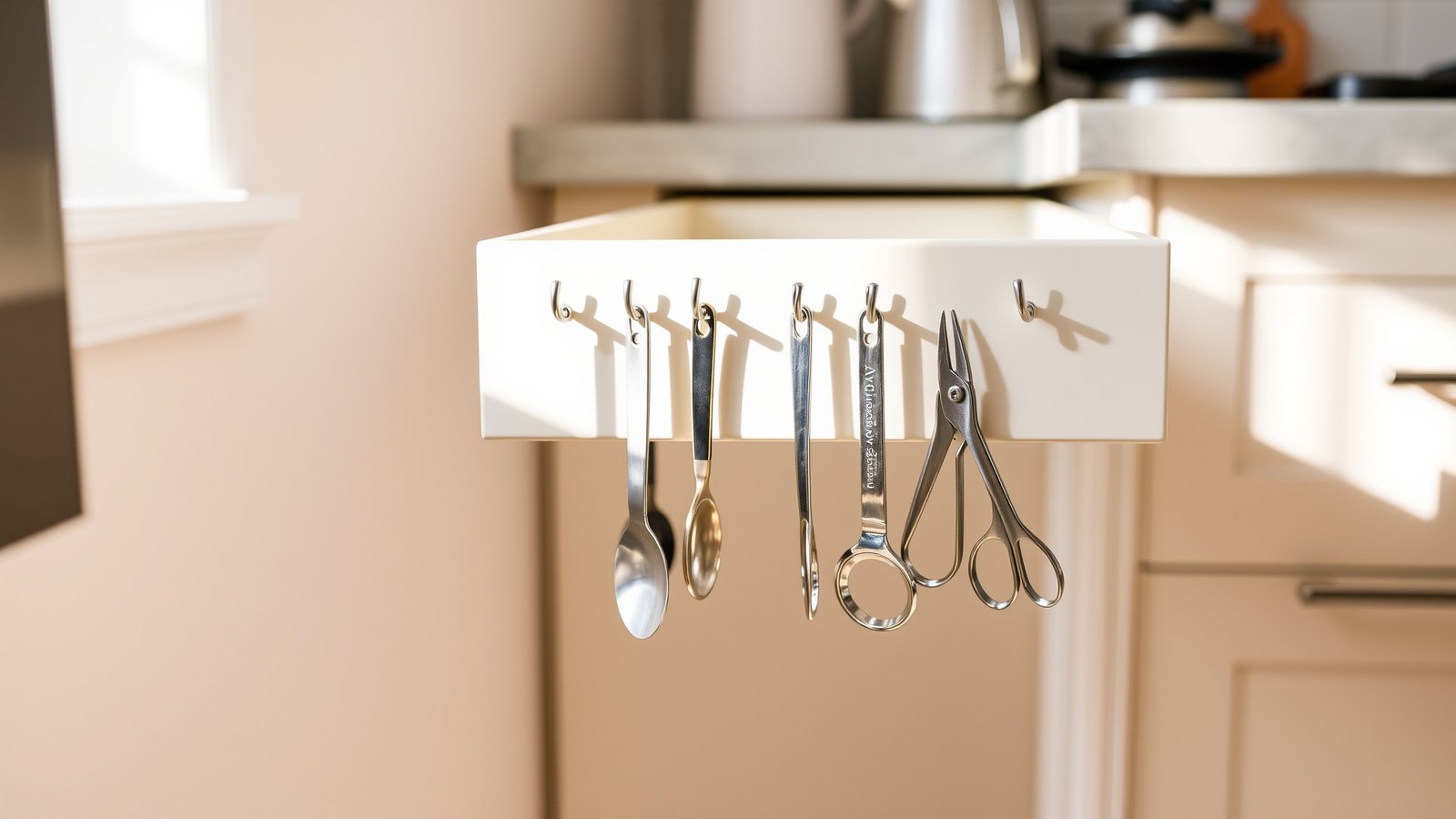 13. Drawer Hooks for Extra Tools