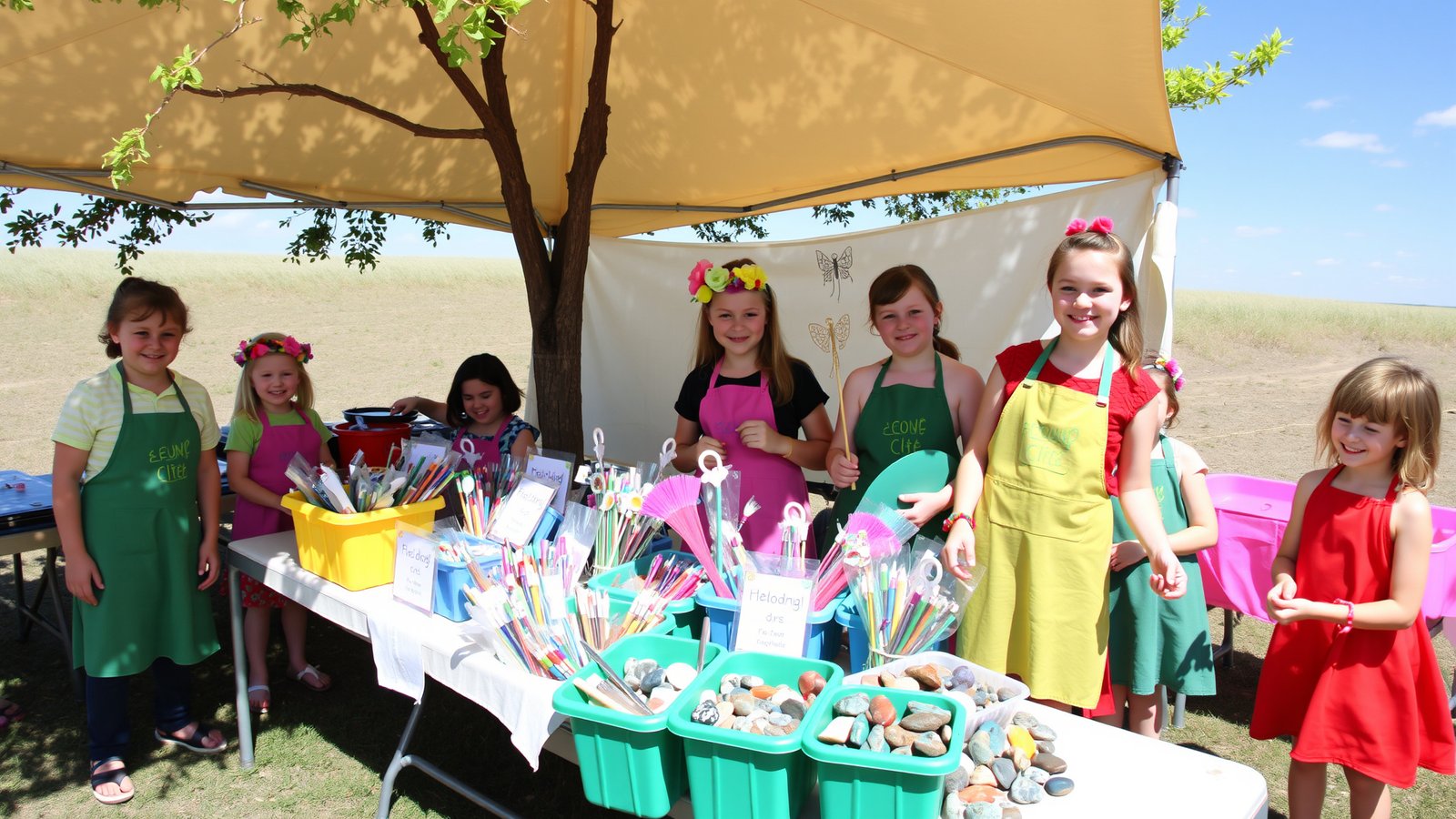 14. Interactive Fairy Crafts Station