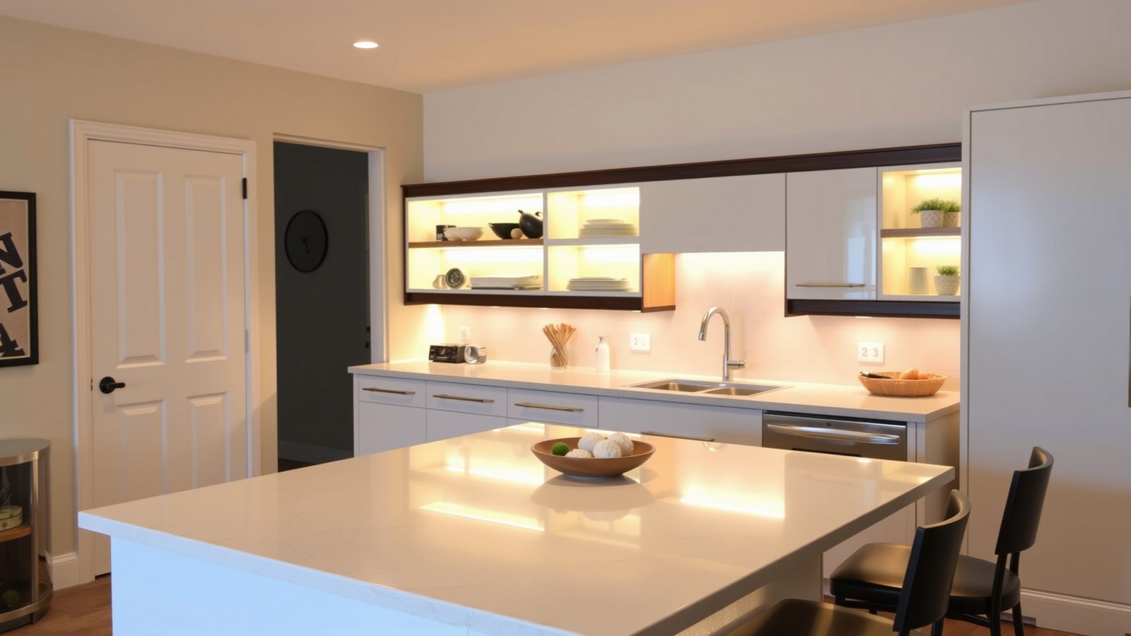 14. Under-Cabinet Lighting for Enhanced Functionality