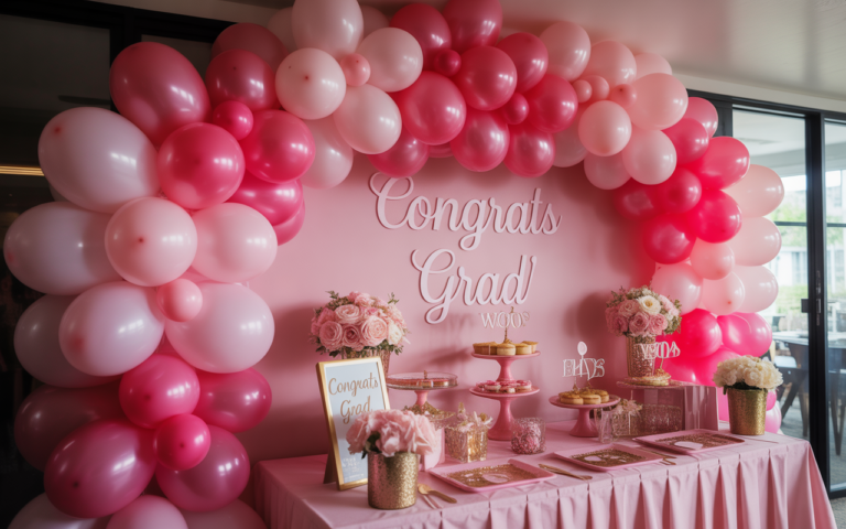 15 Dreamy Pink Graduation Party Decoration Ideas