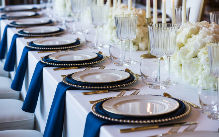 15 Elegant Blue and White Tablescapes Ideas