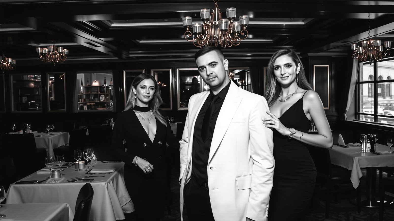 15. Black and White Elegance