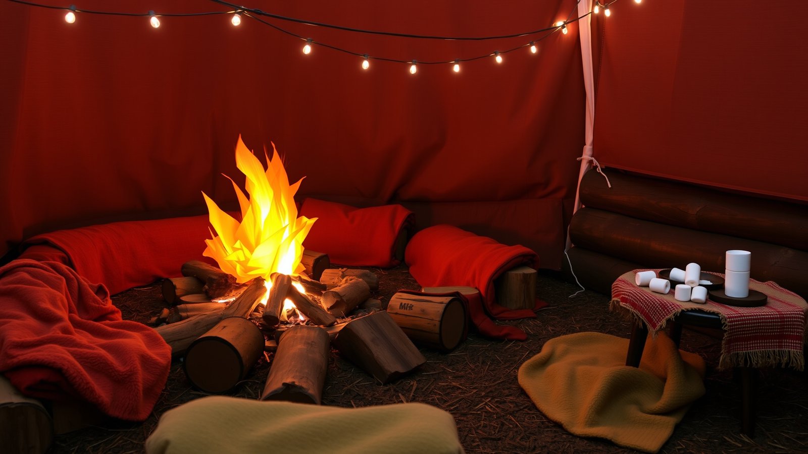 2. Cozy Campfire Setup