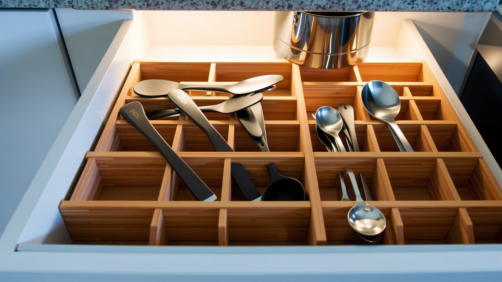 2. Drawer Dividers for Utensils
