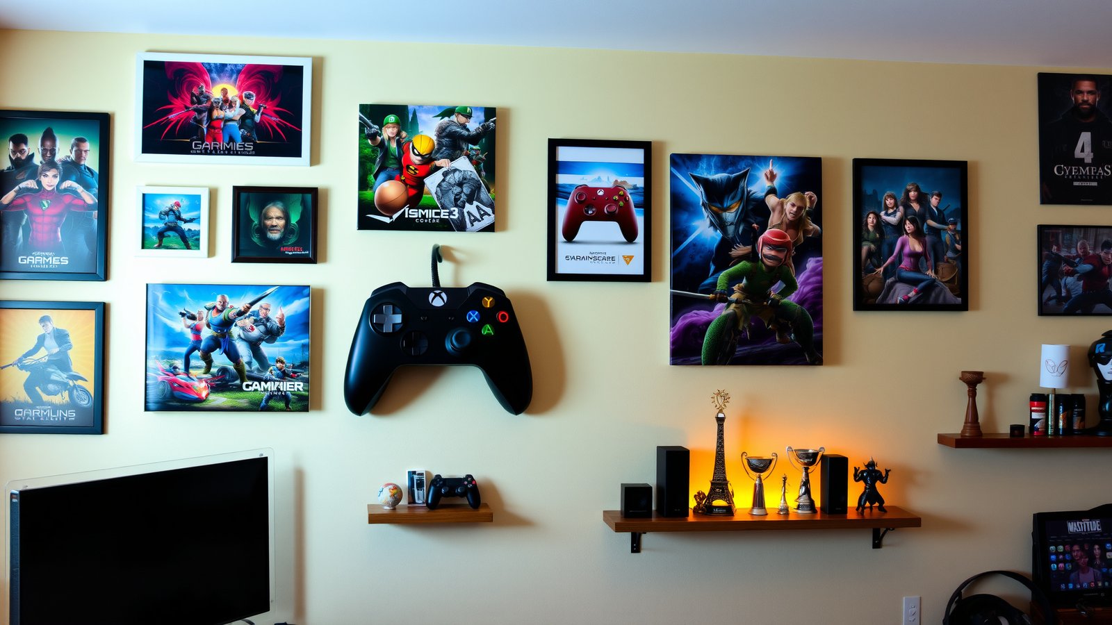 2. Gaming-Themed Wall Art