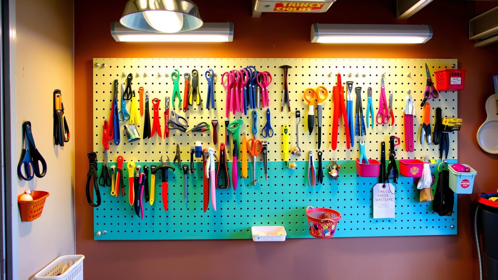 2. Pegboard Tool Organizer