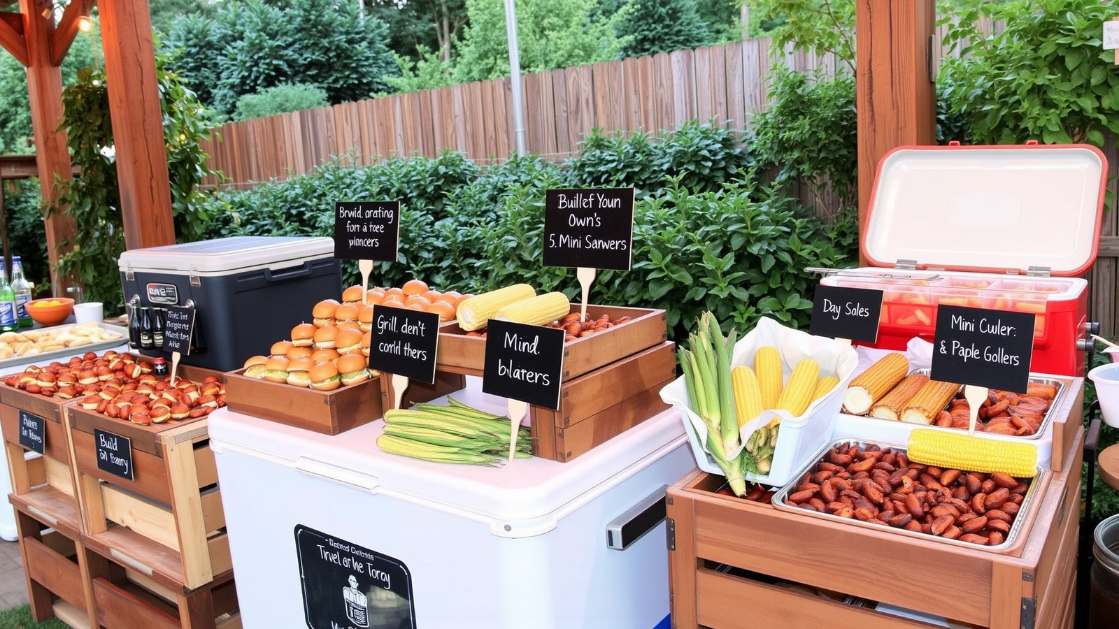 3. BBQ Food Stations