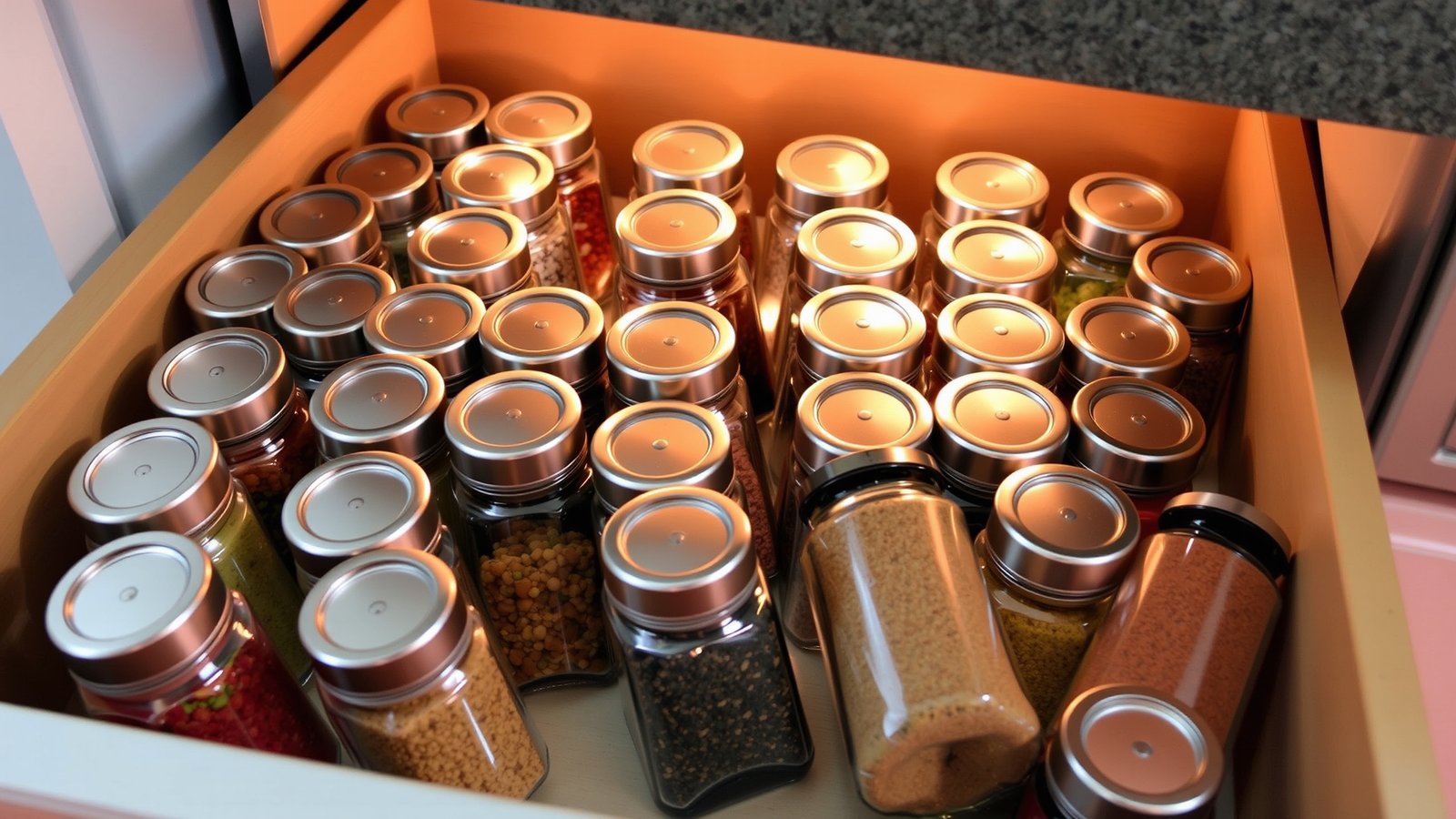 3. Magnetic Spice Racks