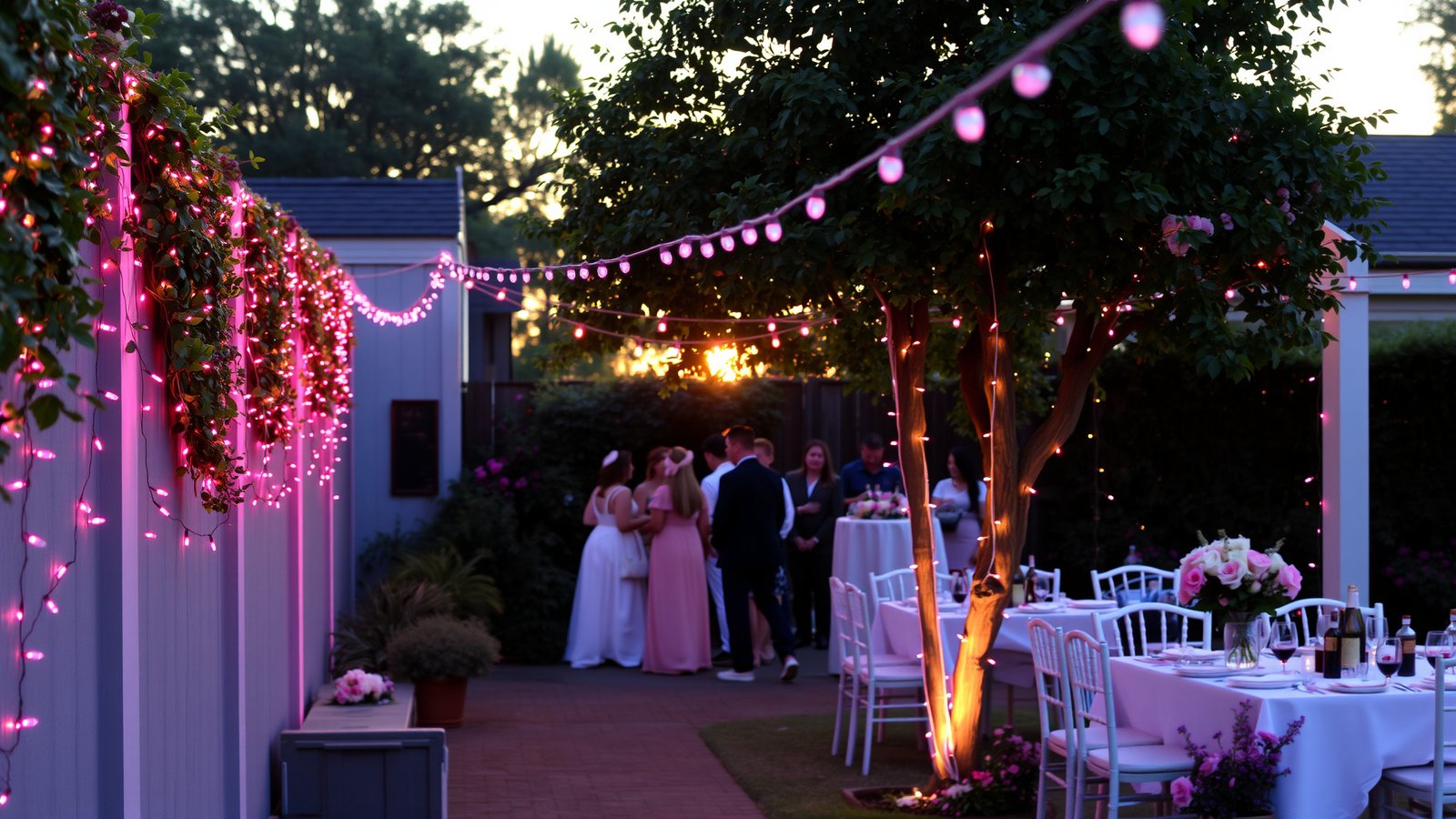 3. Pink Fairy Lights