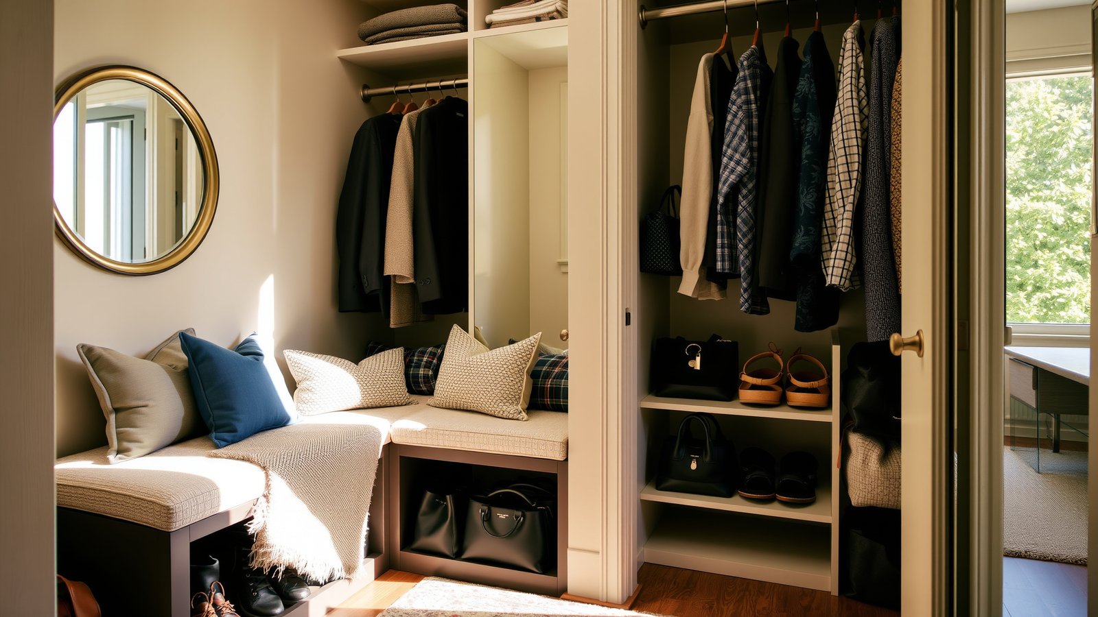 4. Corner Bench Storage