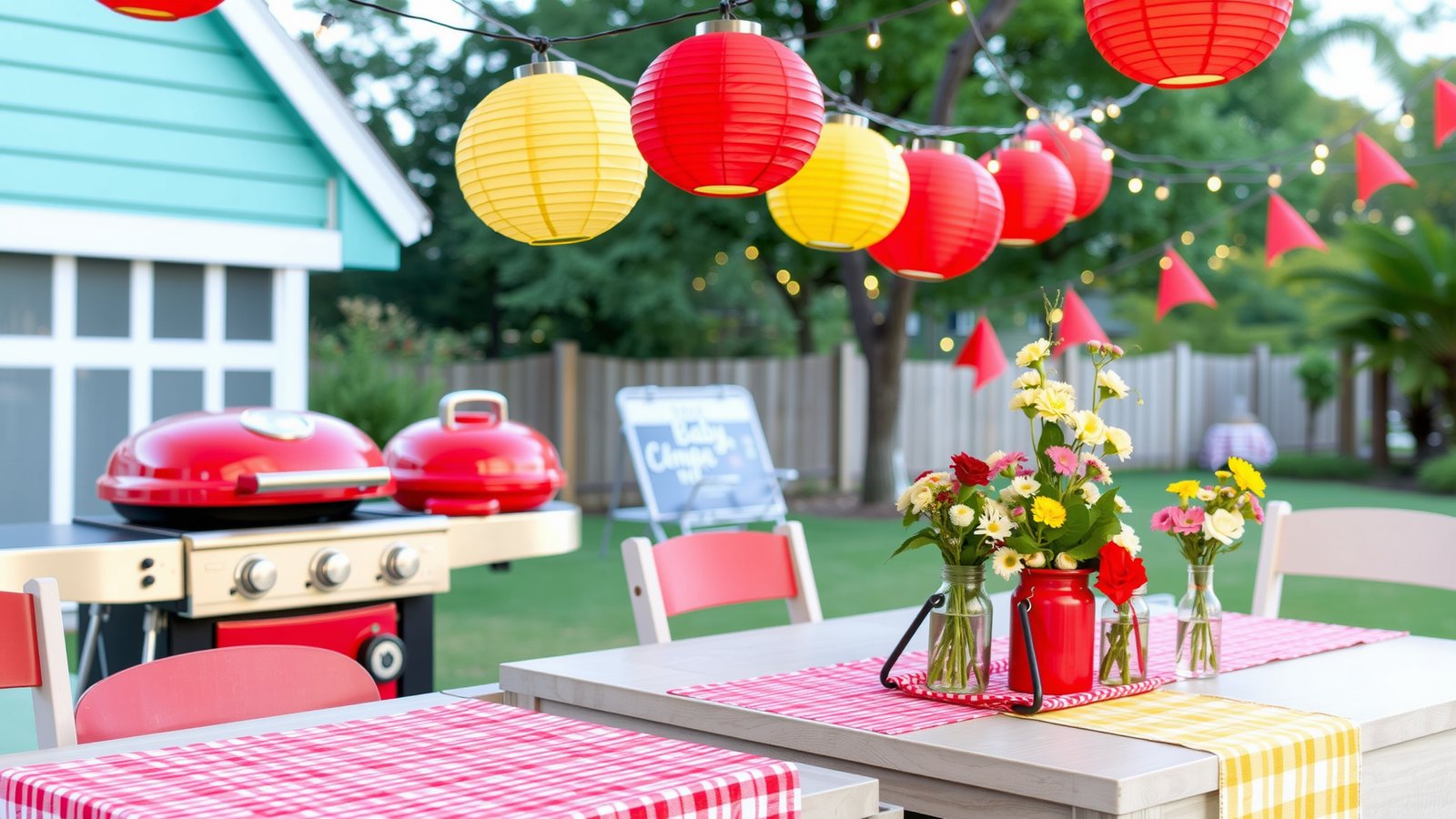 4. Cute BBQ-Themed Decorations