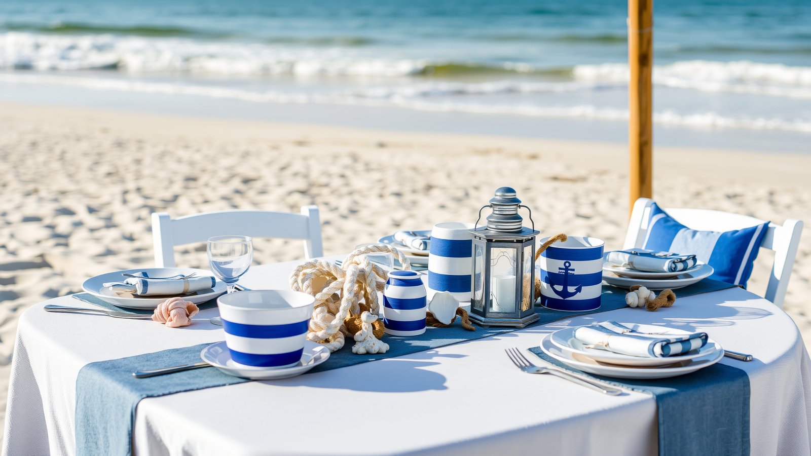 4. Nautical Themed Tablescape