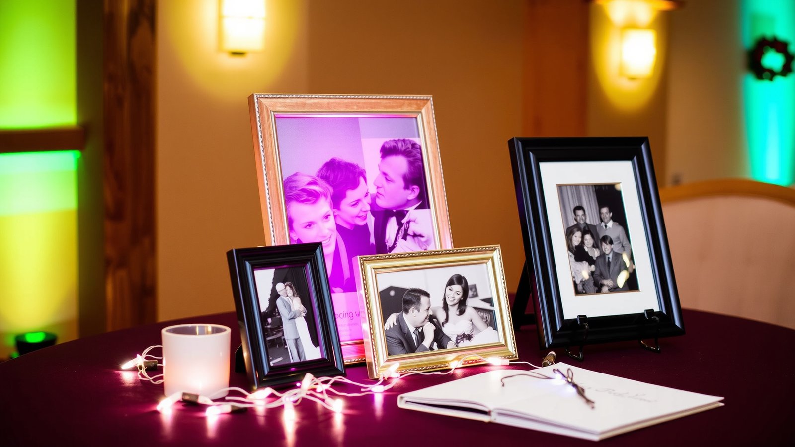 4. Photo Centerpieces