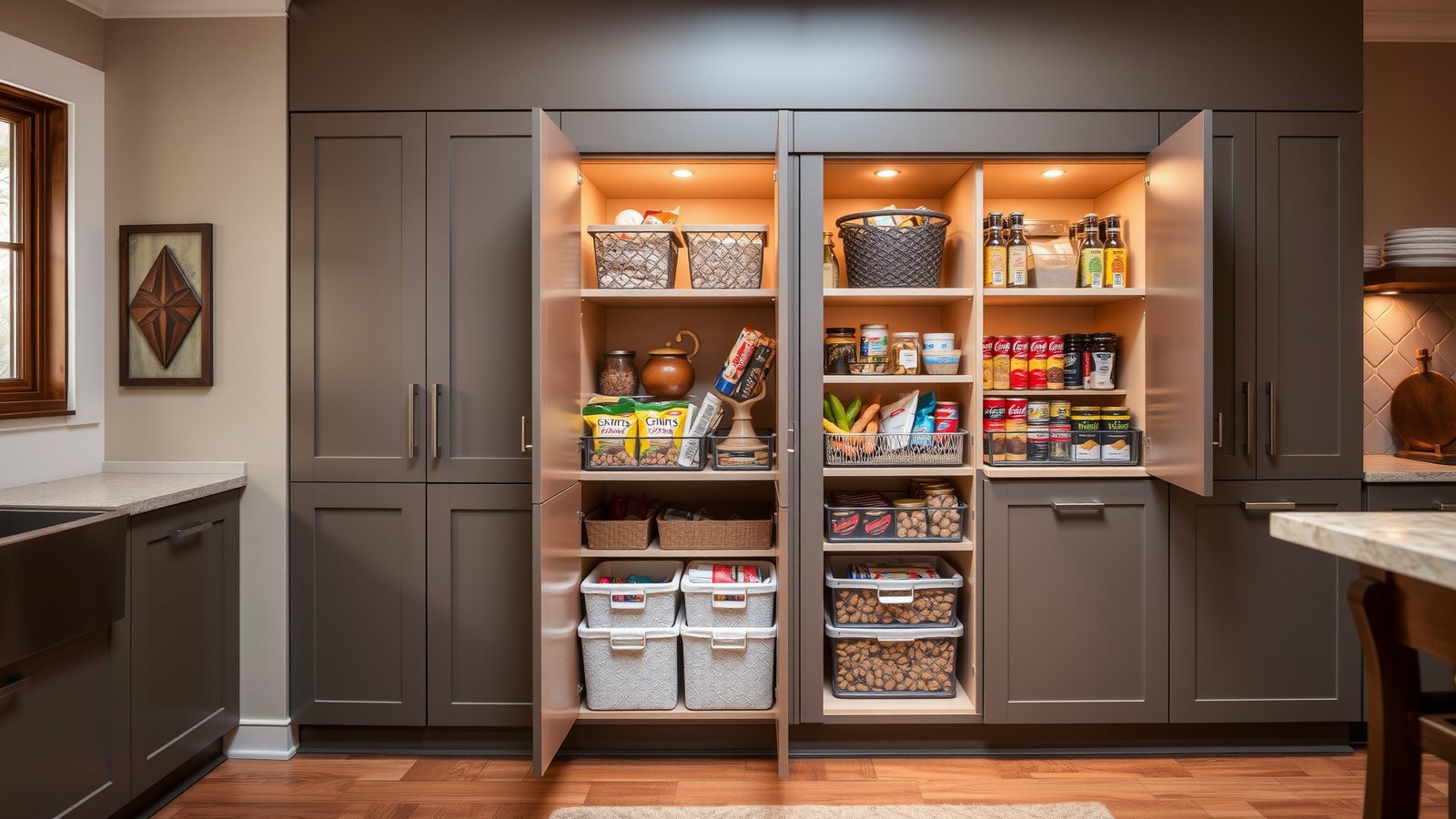 4. Pull-Out Pantries