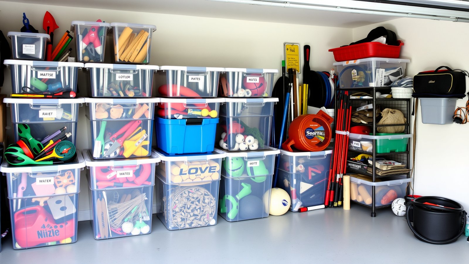 5. Clear Storage Bins