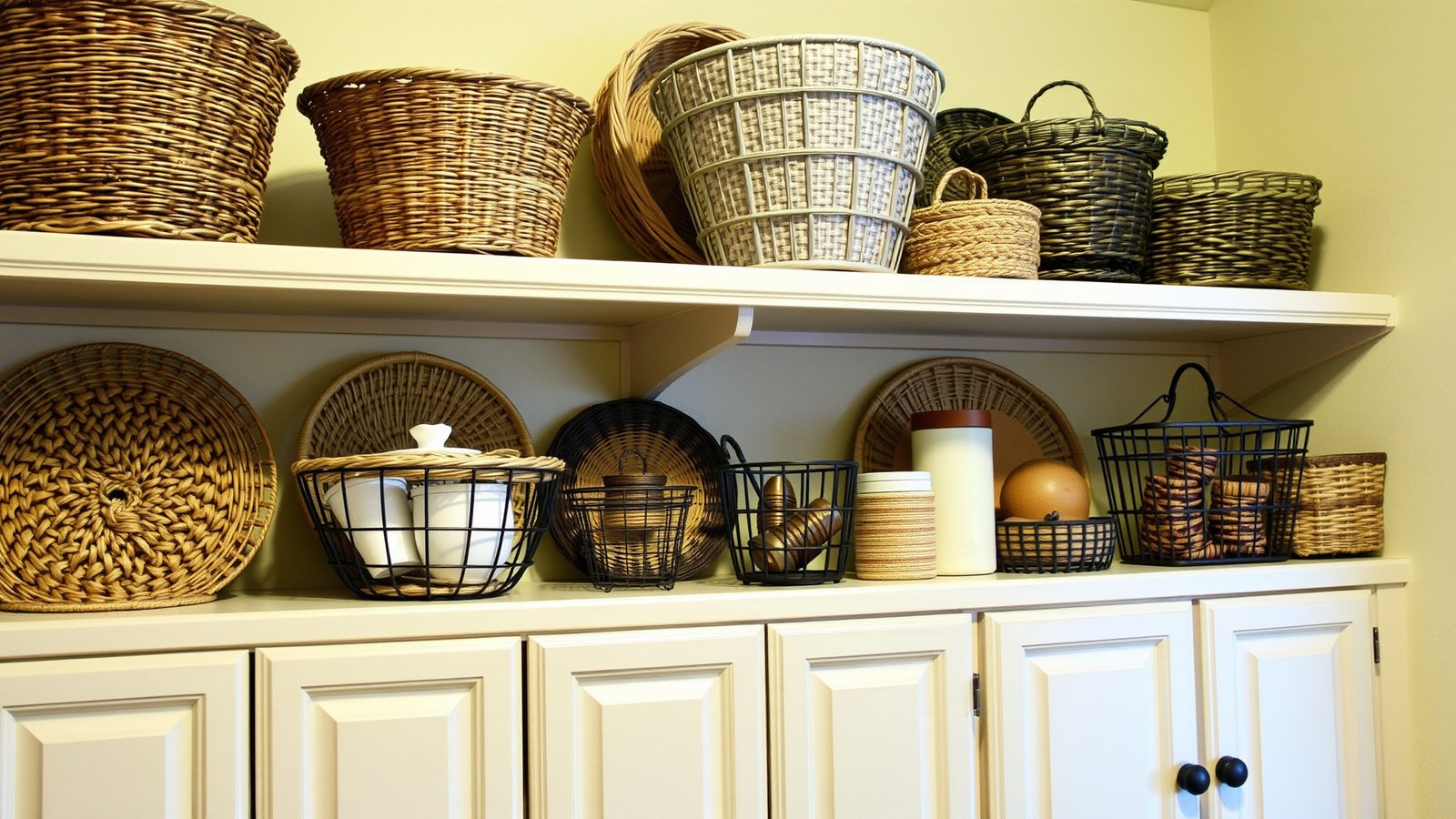 5. Hang Decorative Baskets