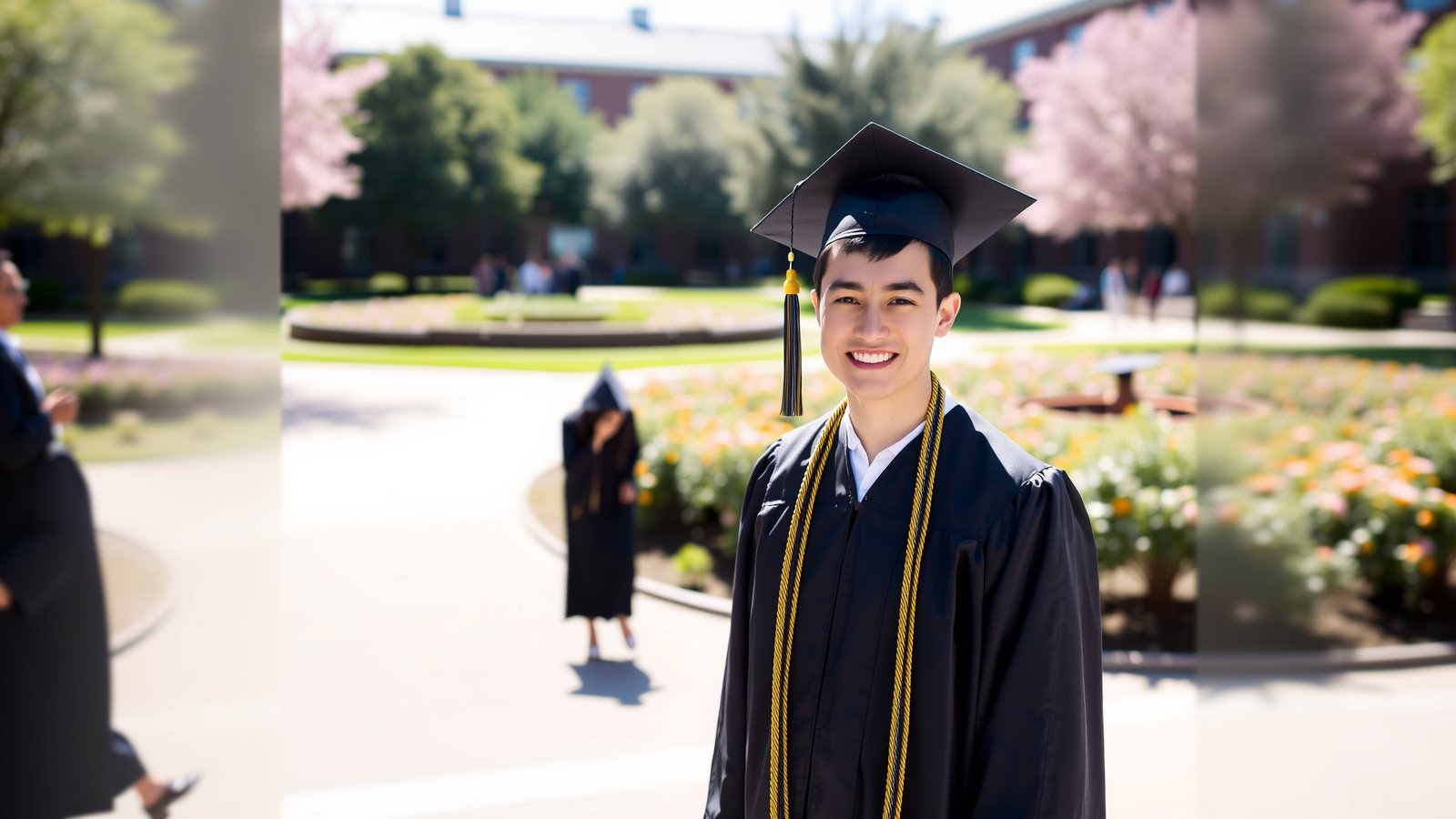 6. Cap and Gown Elegance