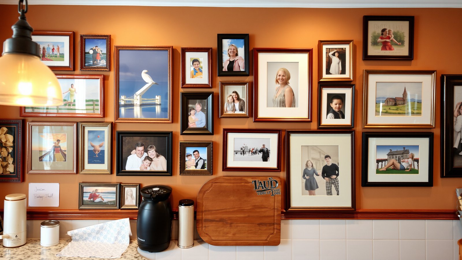 6. Create a Gallery of Framed Art or Photos