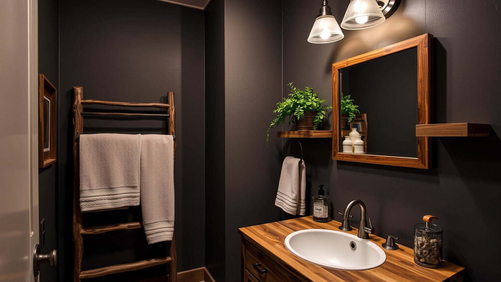 6. Rustic Wooden Accents