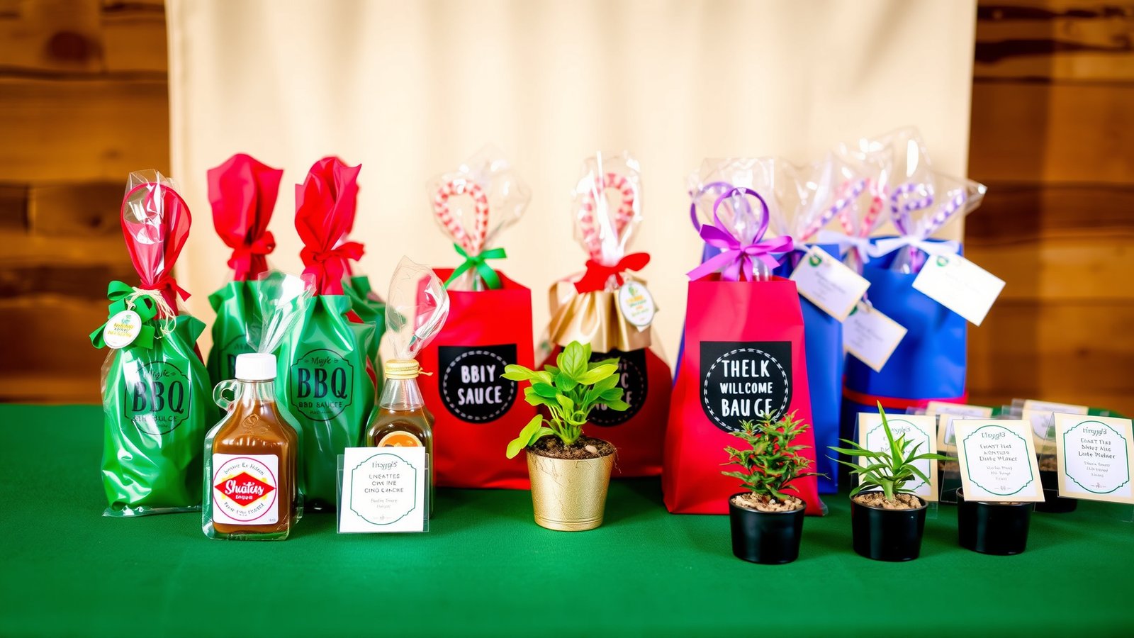 7. BBQ-Themed Party Favors