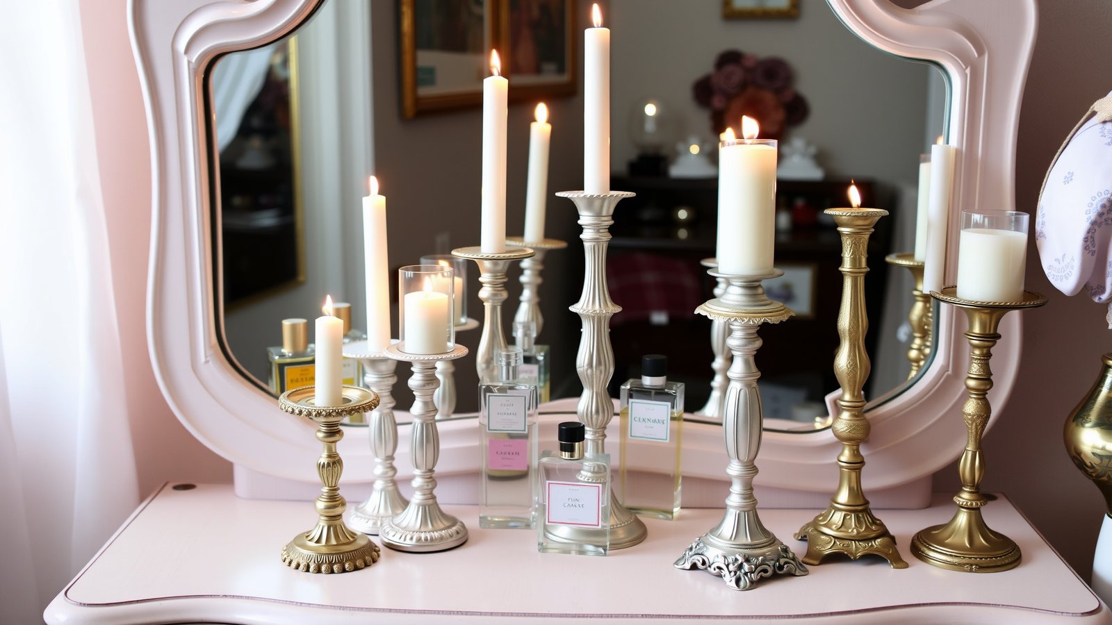 7. Repurposed Candle Holders