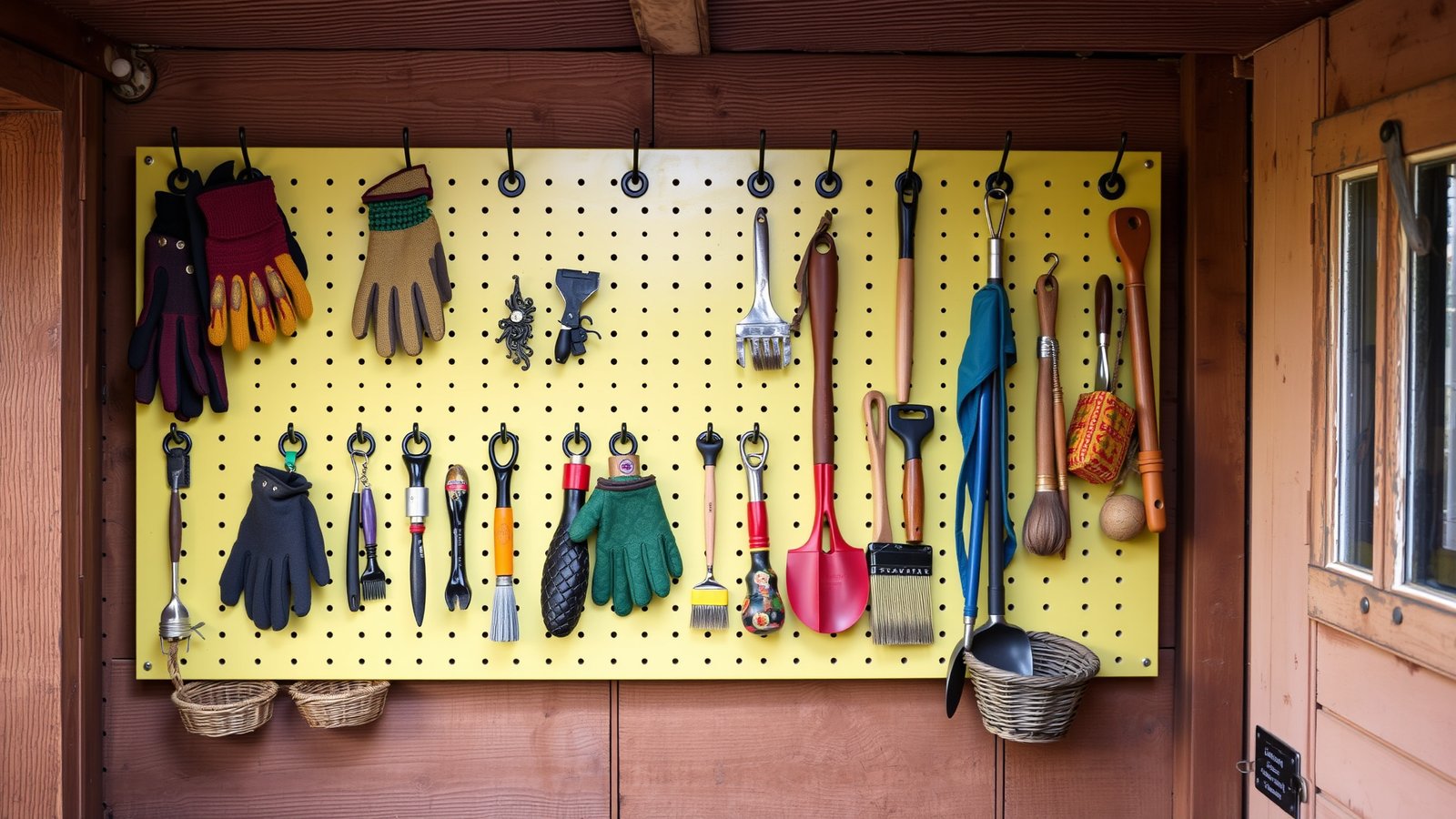 8. Use a Pegboard for Small Items