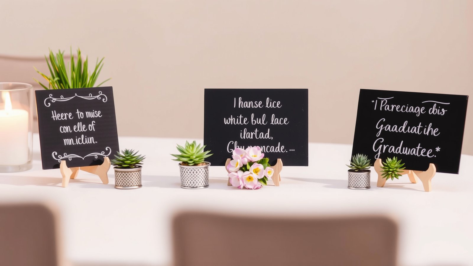9. Mini Chalkboard Signs