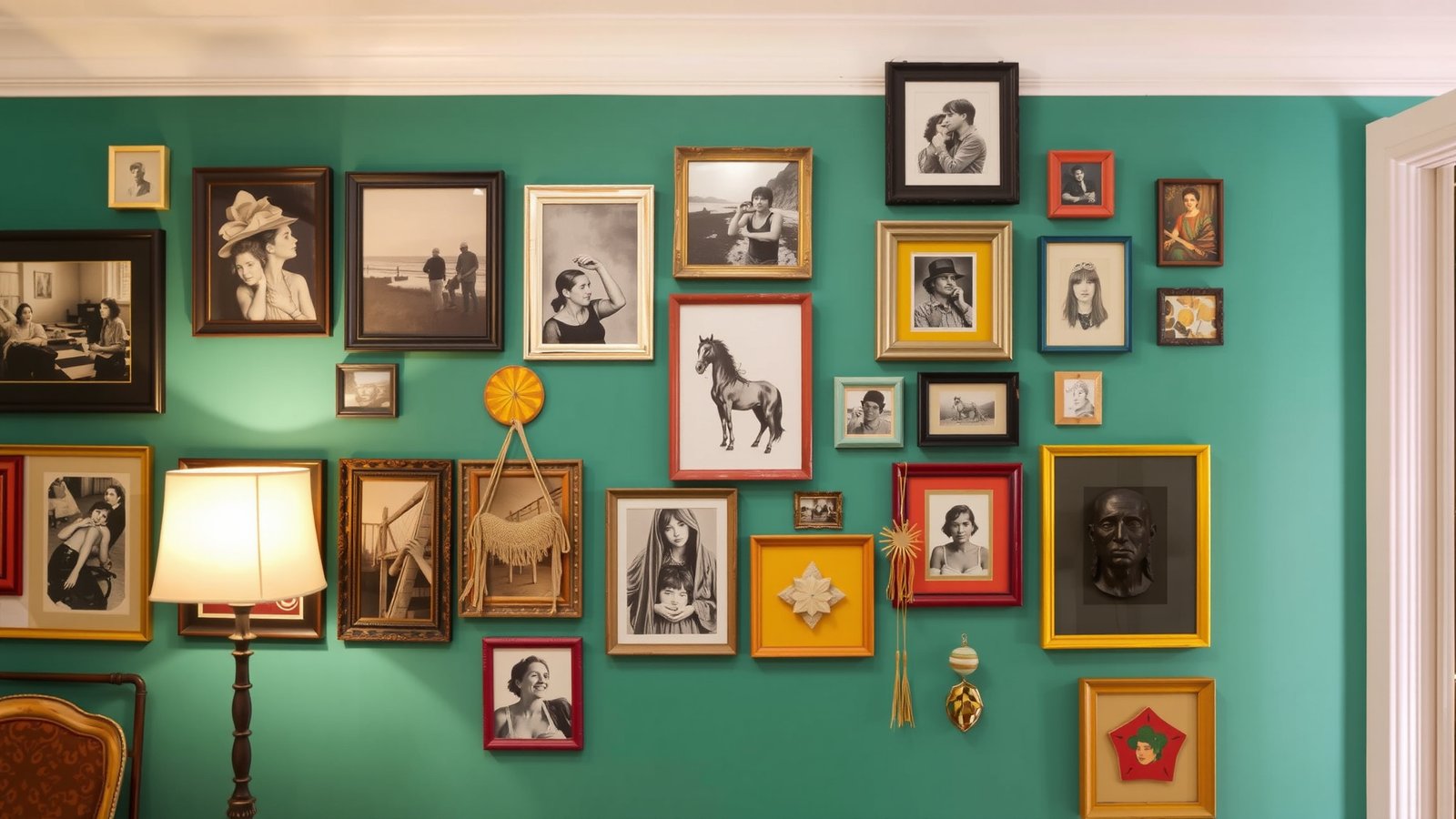 Colorful Gallery Wall