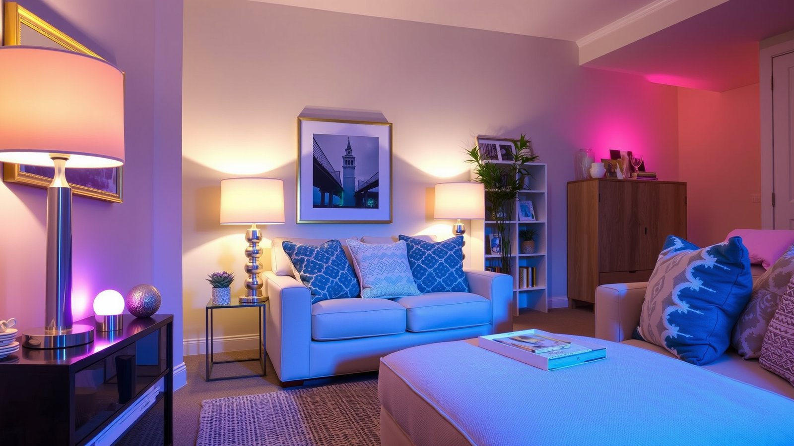 11. Colored Bulbs for Unique Flair