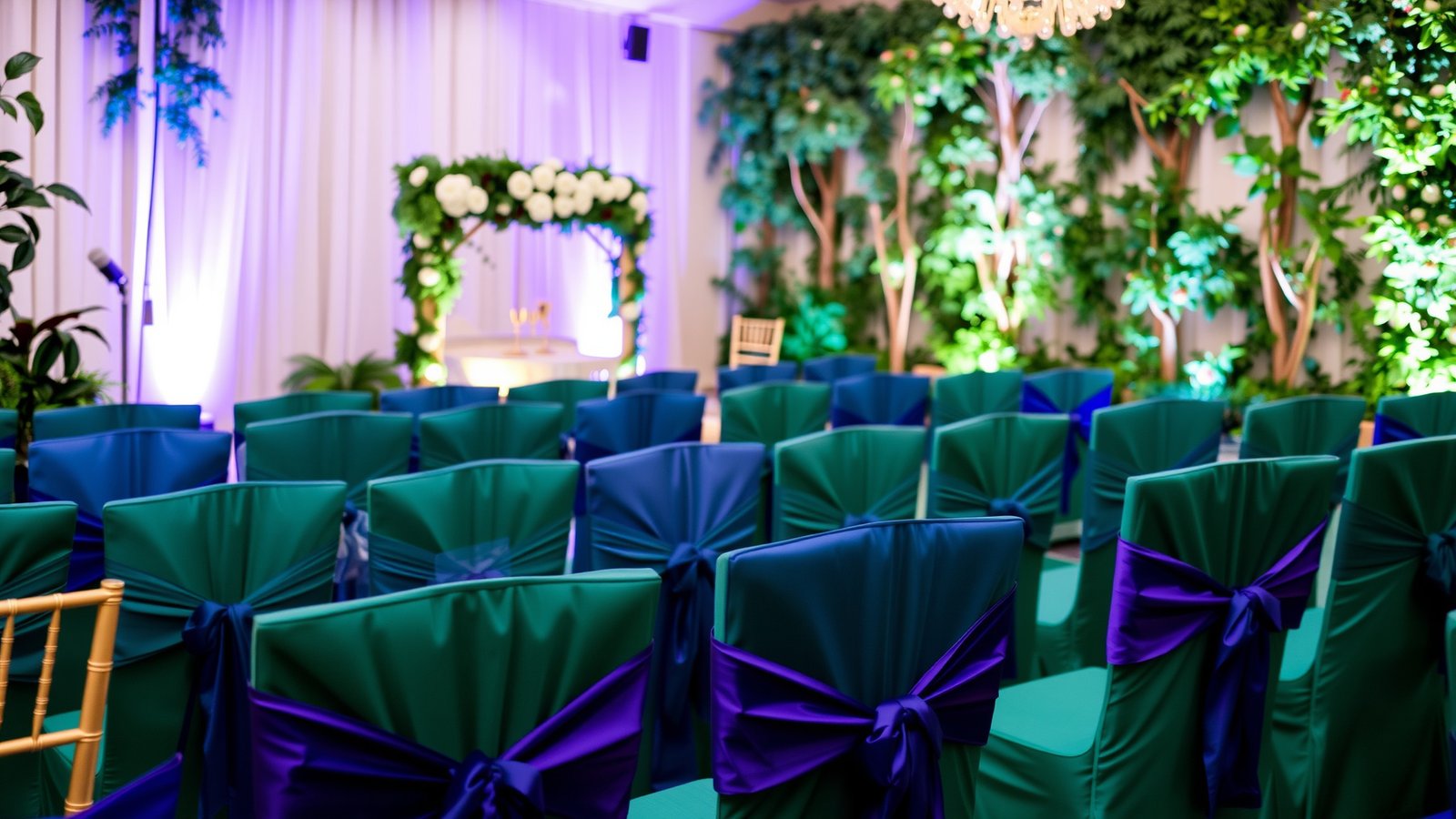 15. Jewel Tone Seating Arrangements