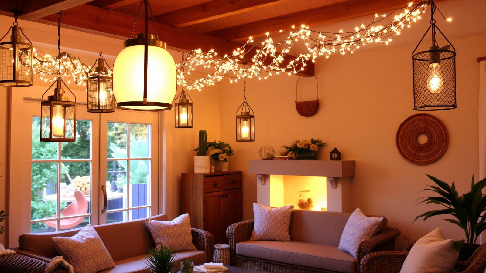 15. Outdoor-Inspired Lighting