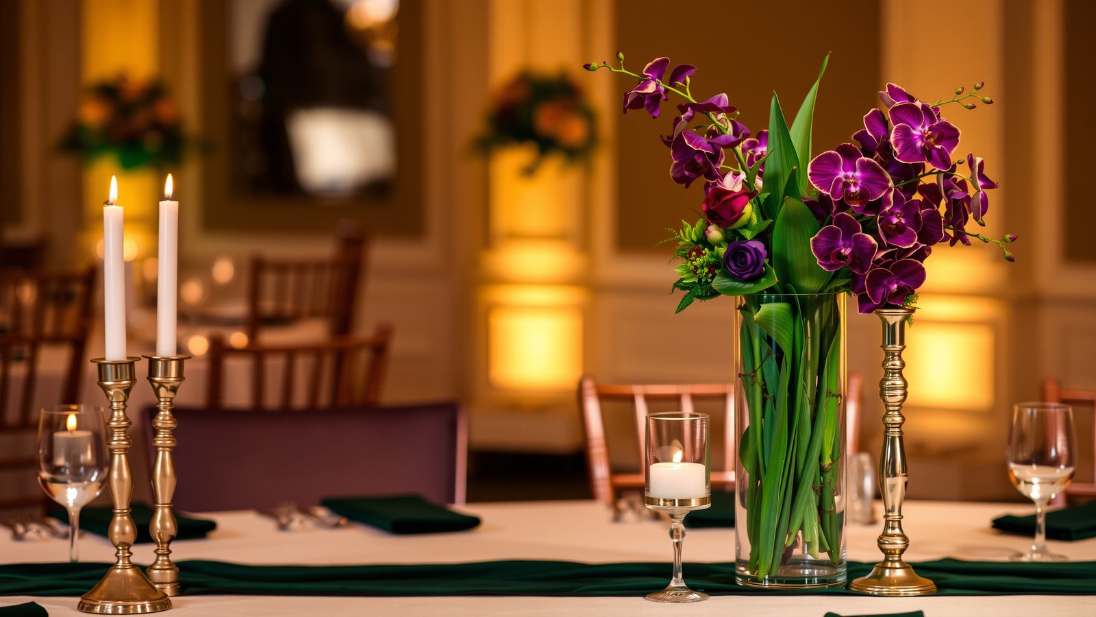2. Opulent Centerpieces