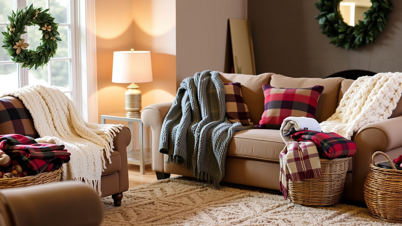 3. Cozy Blanket Throws