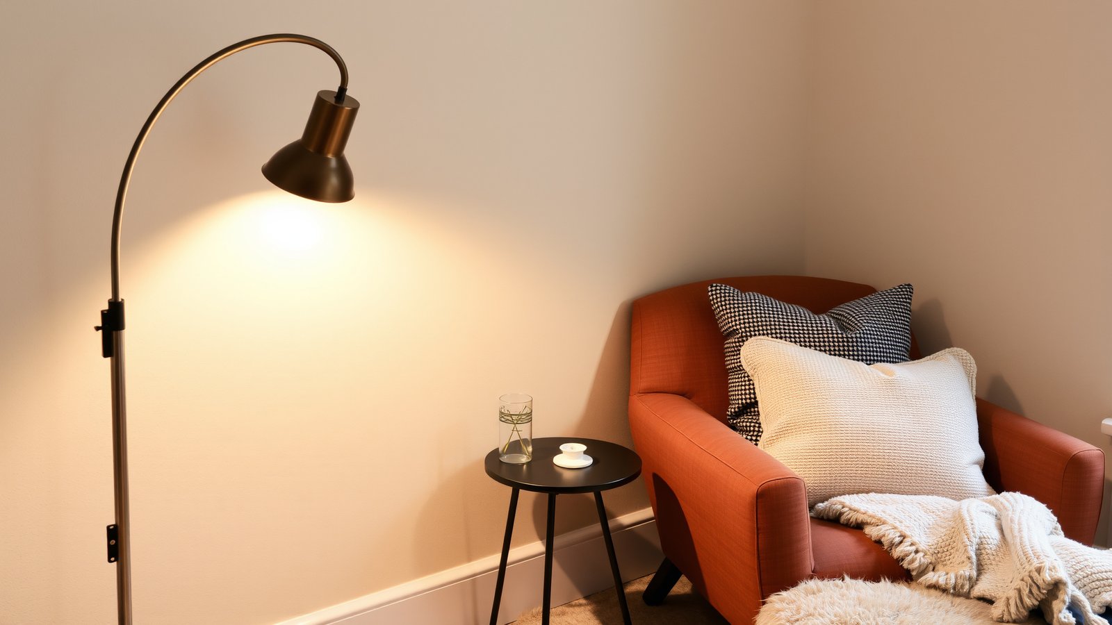 3. Floor Lamps with Warm Tones
