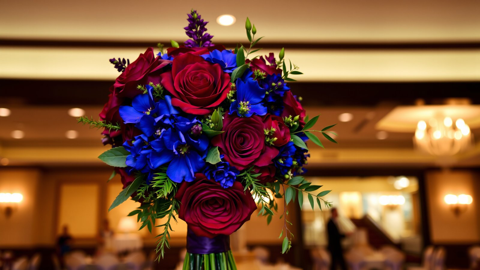5. Jewel Tone Floral Arrangements