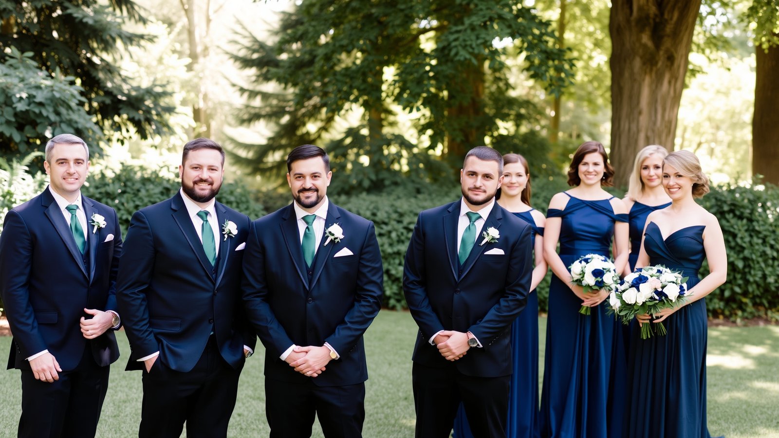 8. Jewel Tone Groomsmen Attire