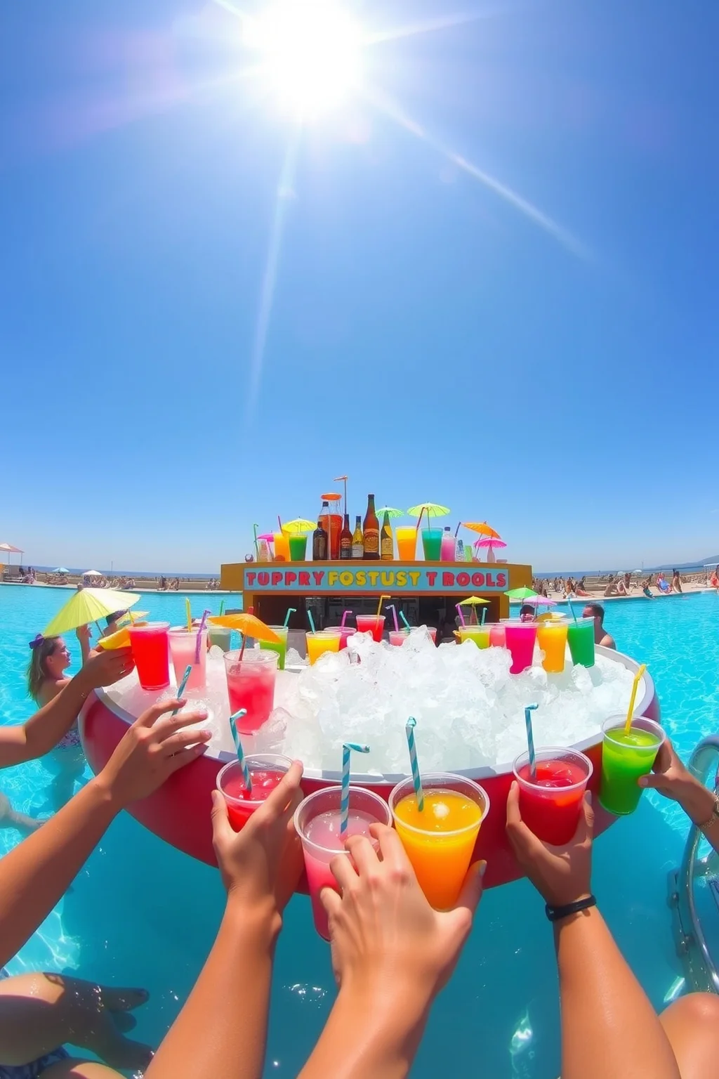 1. Floating Drink Bar