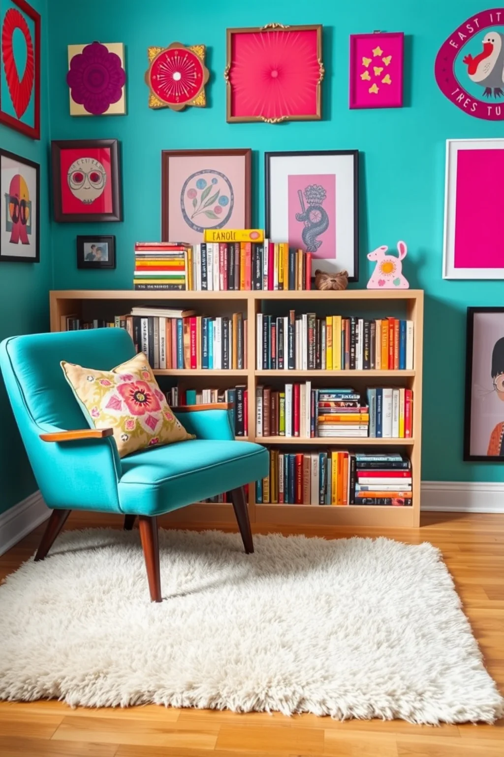 10. Artistic Nook with Wall Art