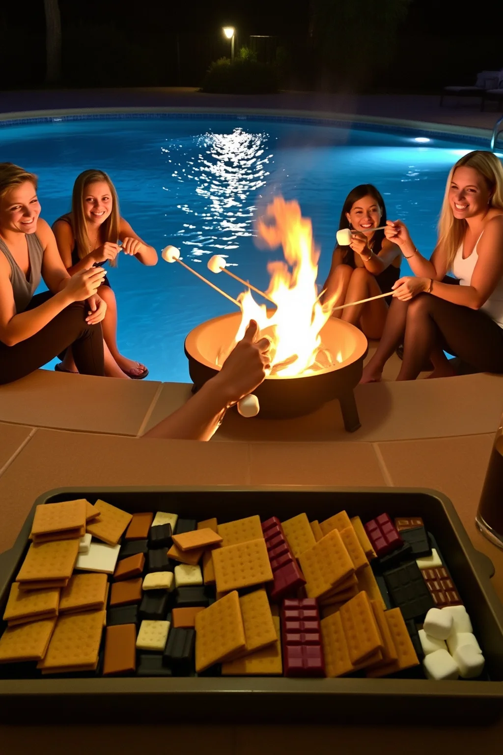 10. S’mores by the Pool