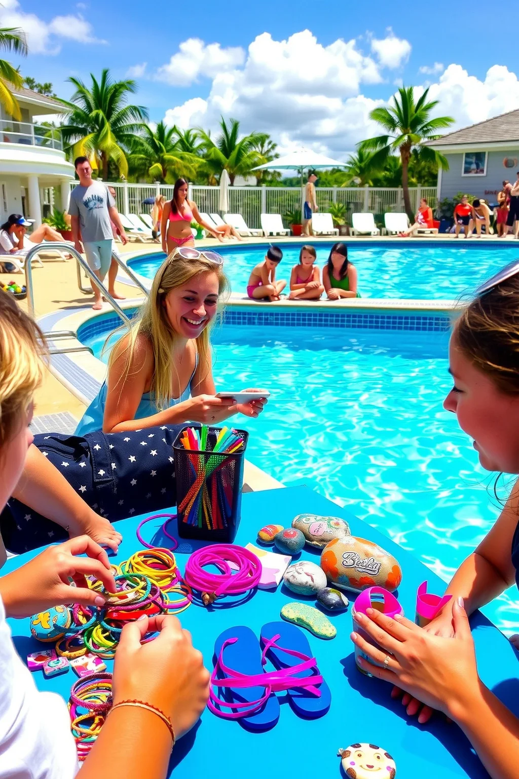12. Poolside Craft Corner