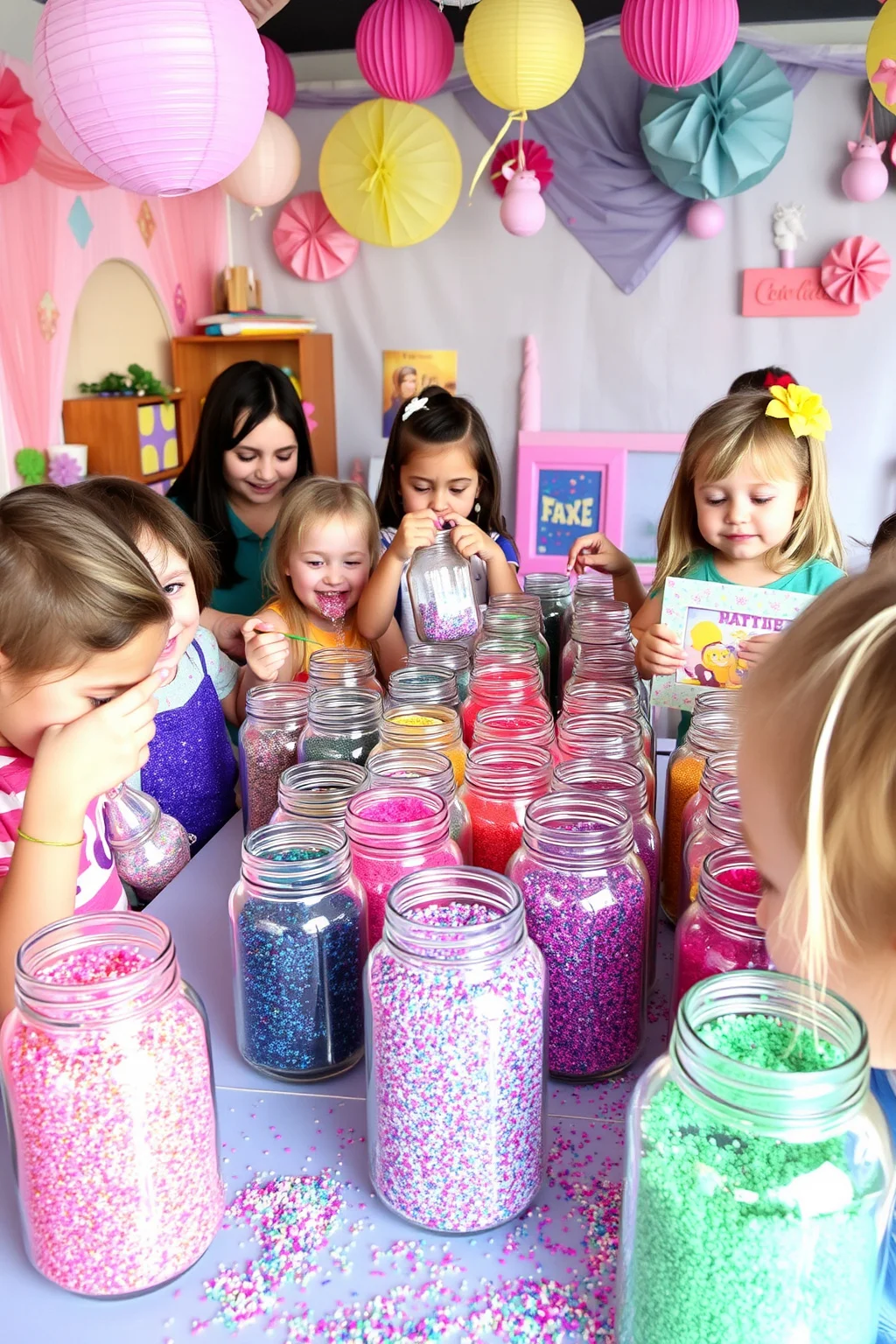 12. Unicorn Glitter Station